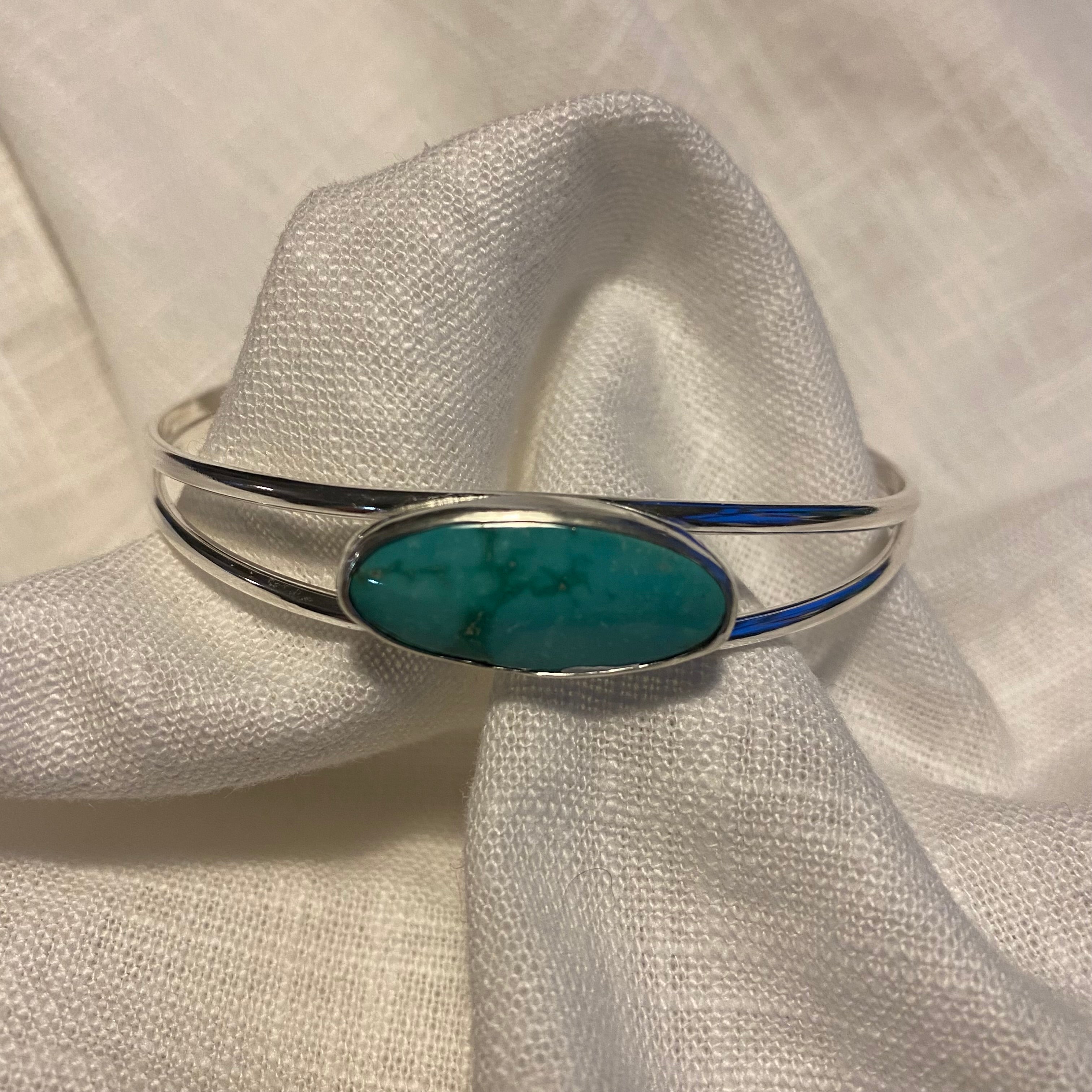 Emerald Valley Turquiose Cuff Bangle