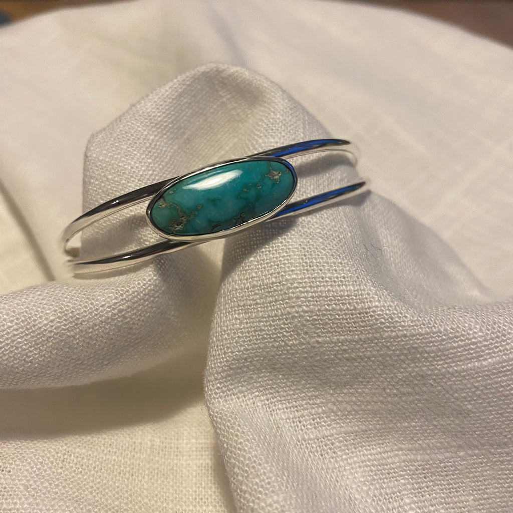 Emerald Valley Turquiose Cuff Bangle