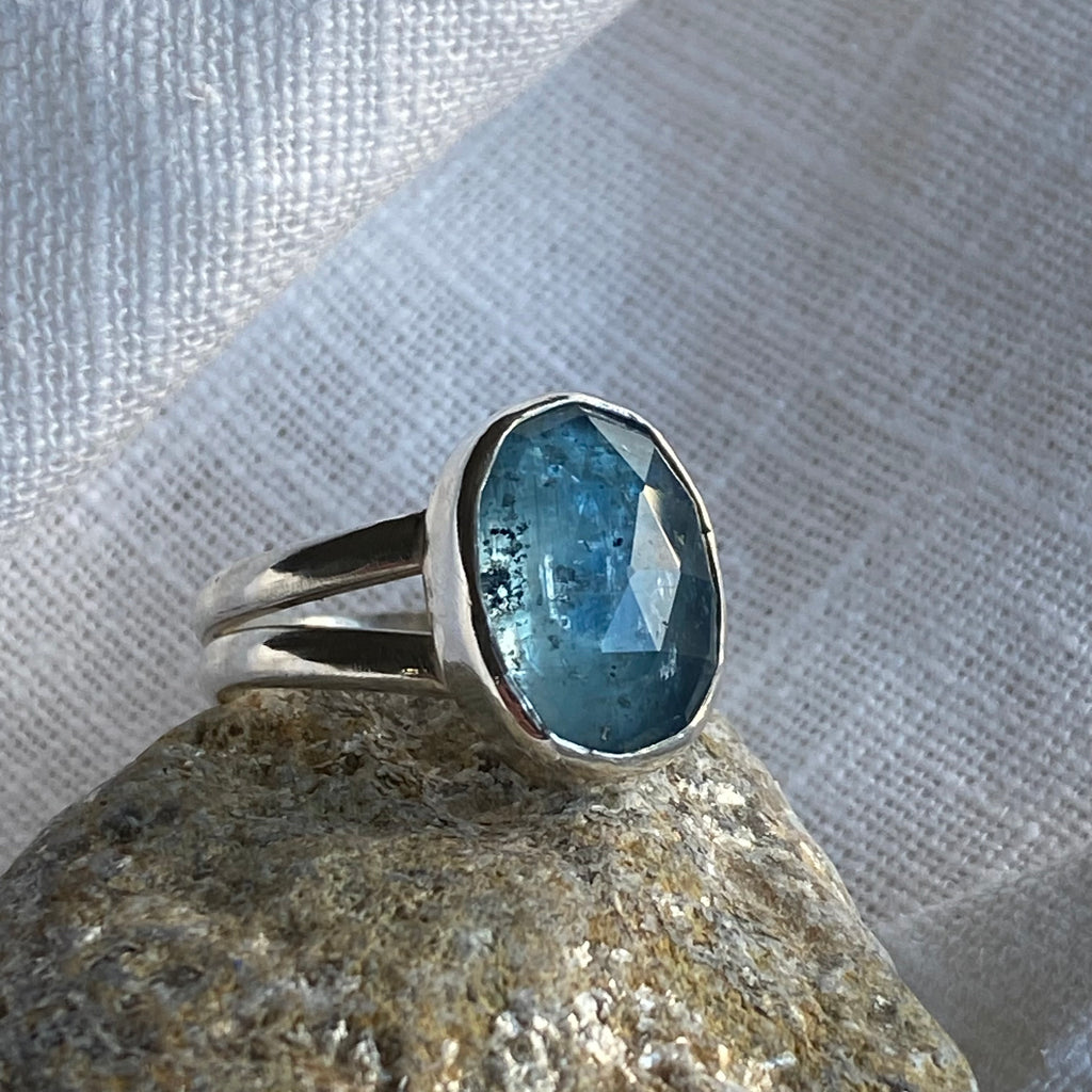 Ice Blue Kyanite Ring