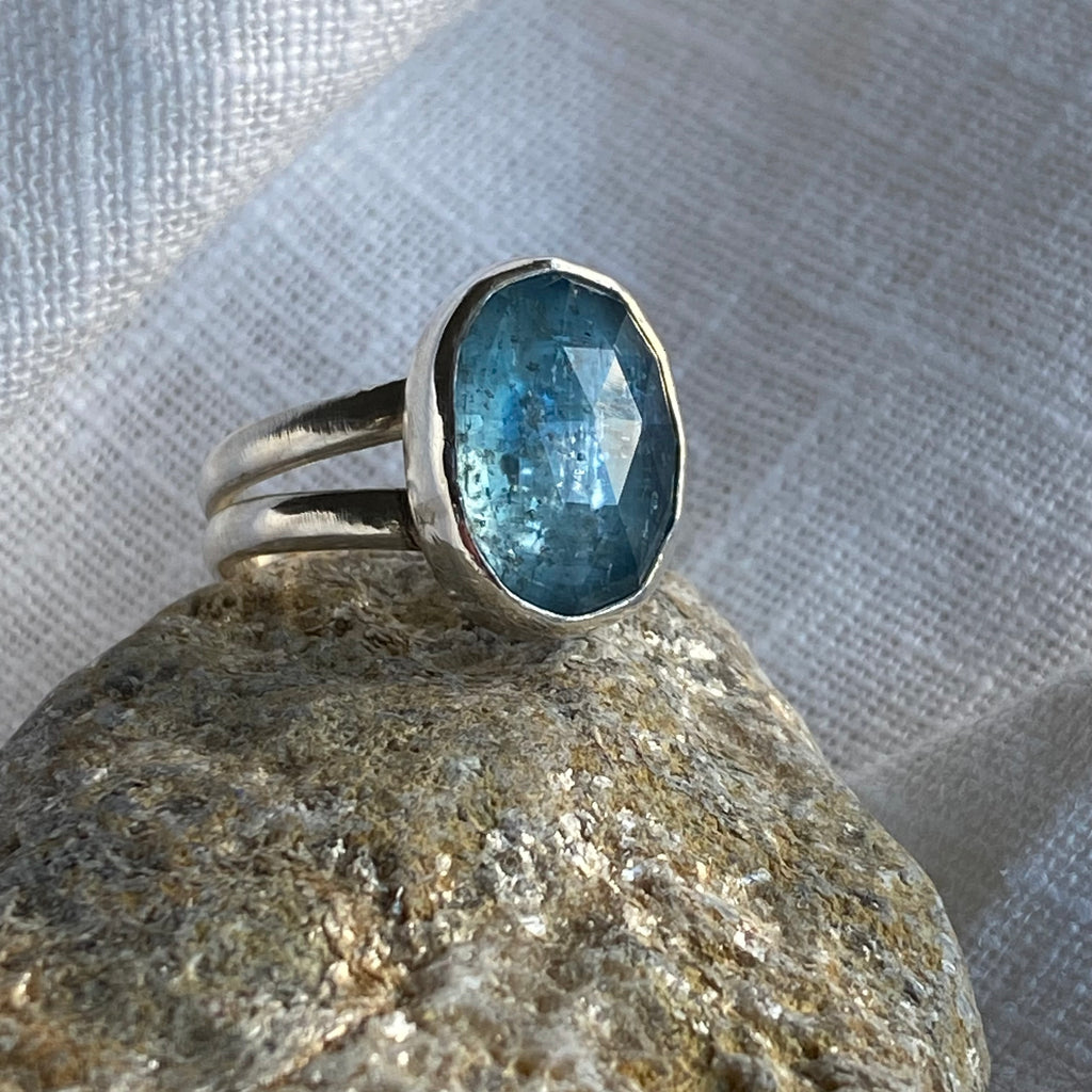 Ice Blue Kyanite Ring