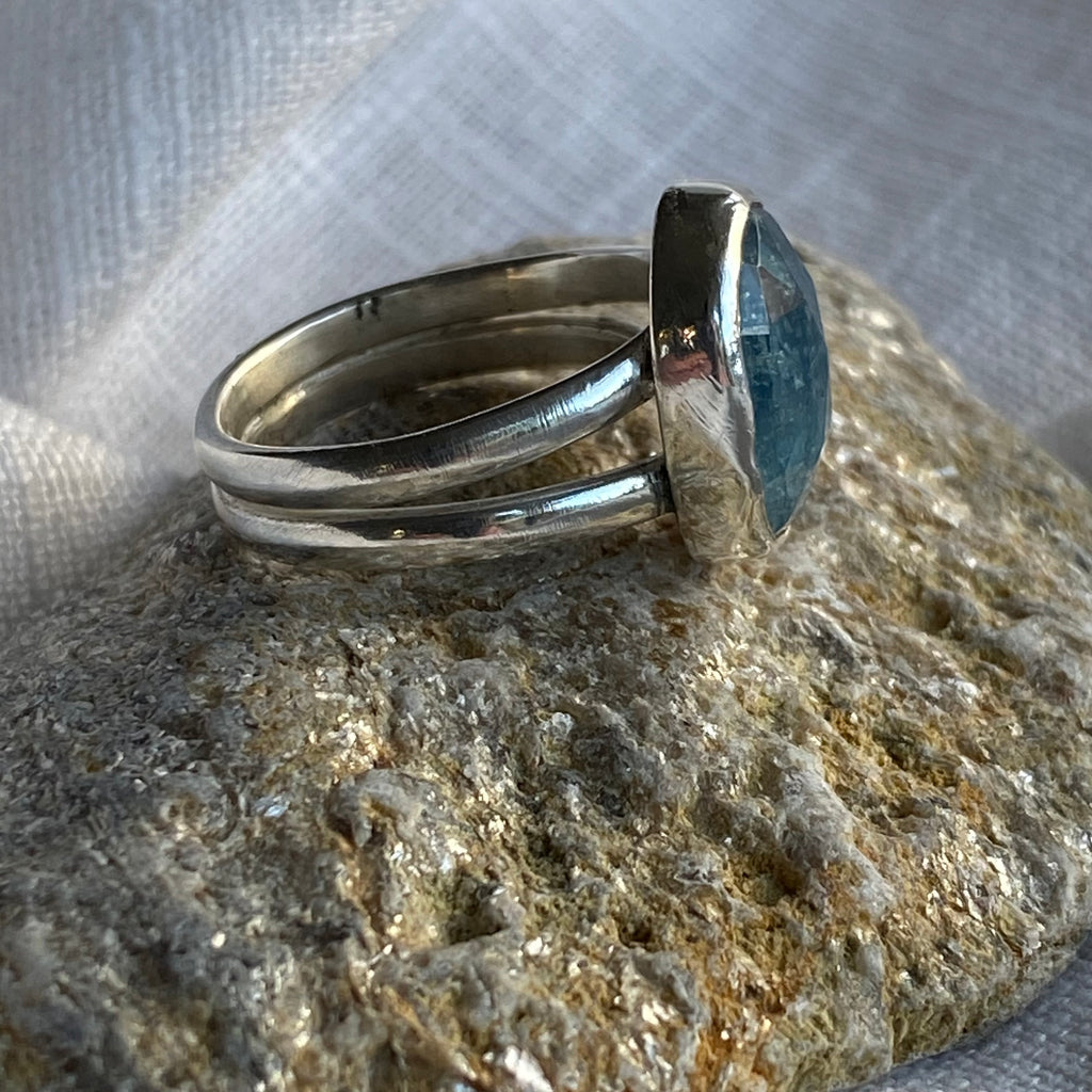 Ice Blue Kyanite Ring