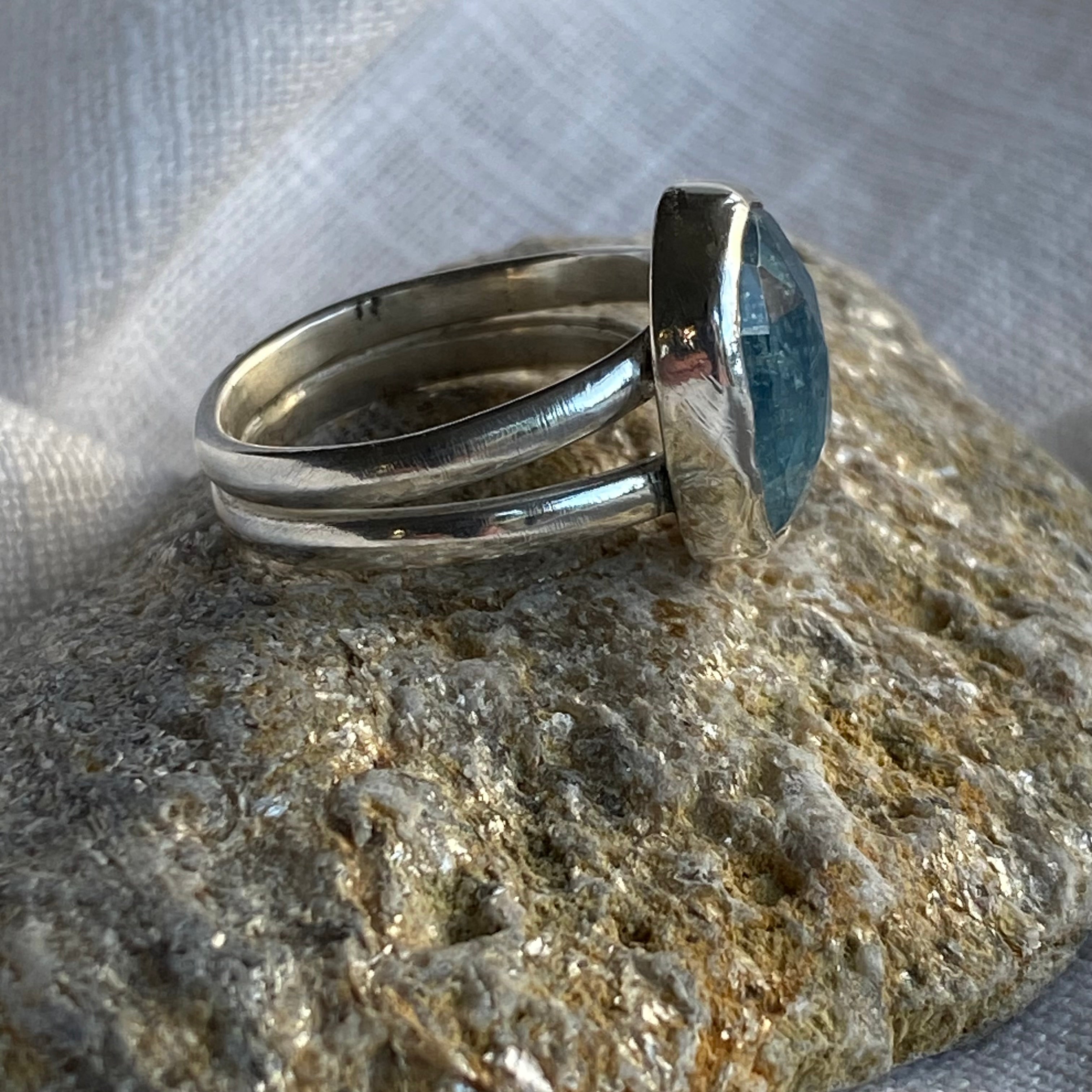Ice Blue Kyanite Ring