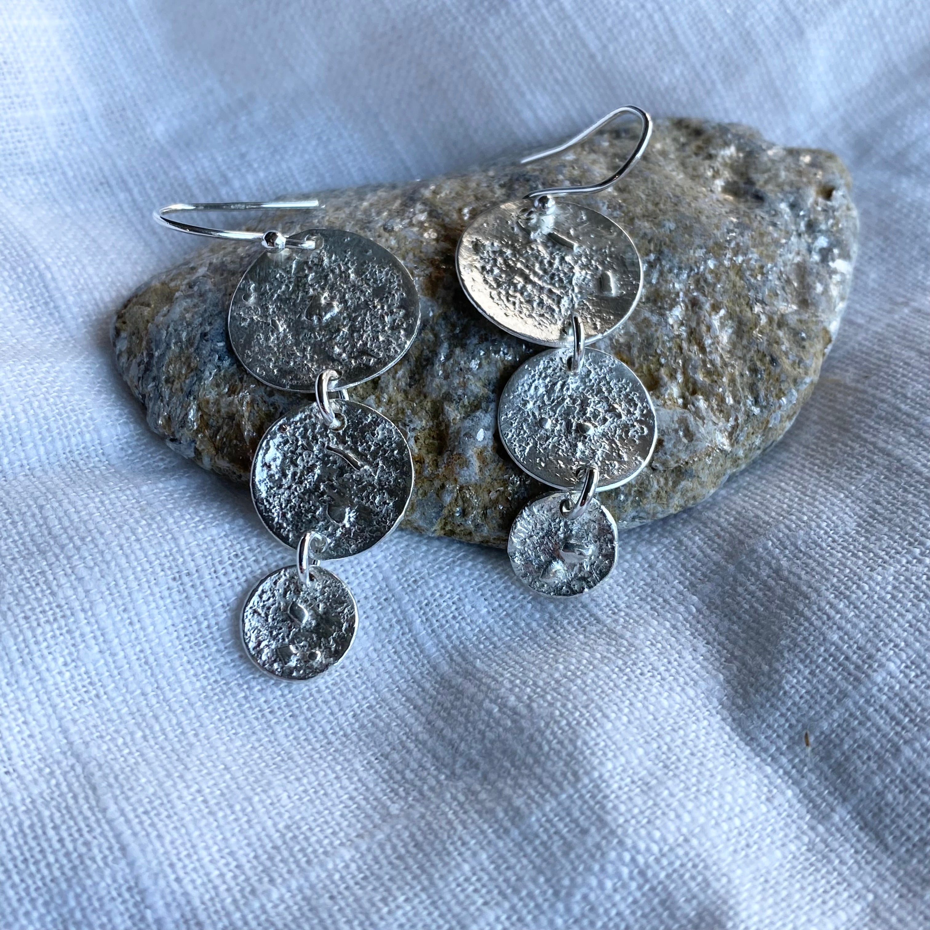 Textured Drop Earrings