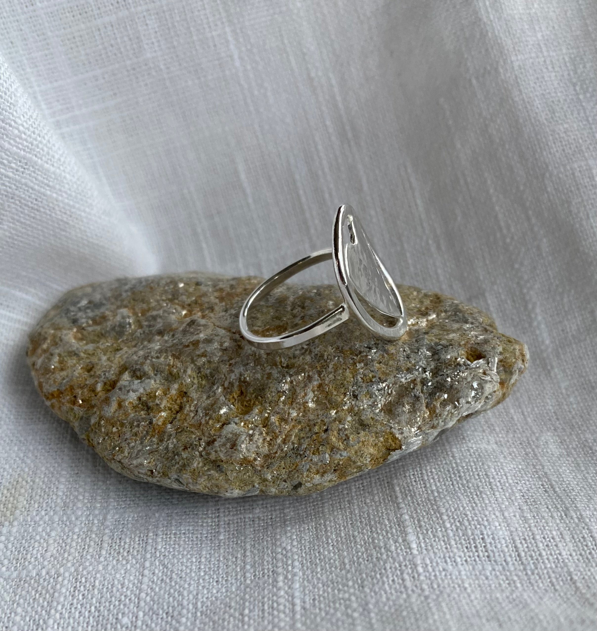 Small Heart Shield Ring