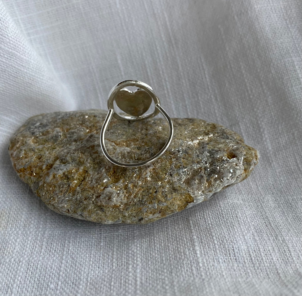 Small Heart Shield Ring